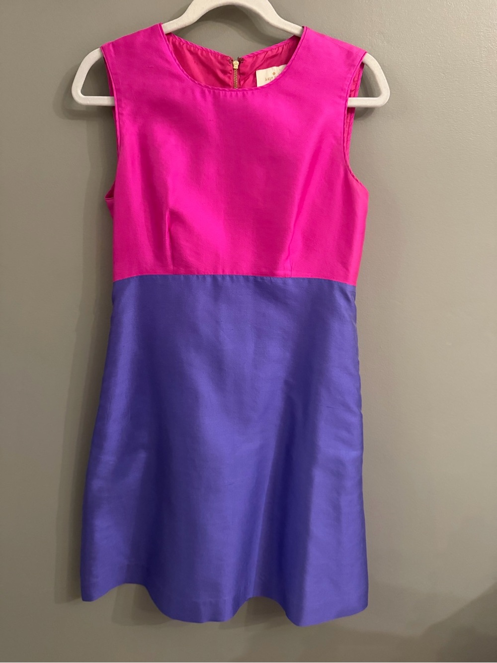 kate spade Bright Pink and Purple Colorblock Sleeveless Dress